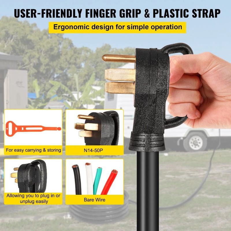 Extension Cord Cord 6 STW 50 4 Generator 15Ft 1 6 3+8 Power Wire N1450P Gauge SS250 Cord And 250V 125V Generator Amp Generator_voghion.com