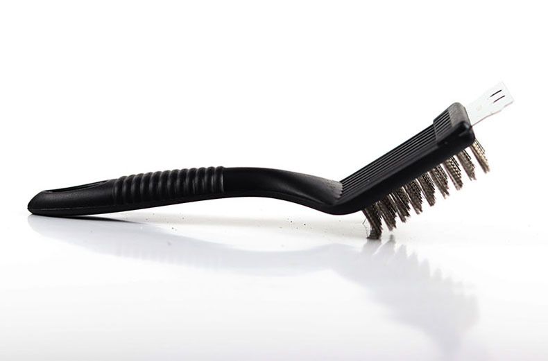 Escova de aço inoxidável para churrasco Escova de limpeza para grelha Escova de limpeza para grelha Escova de limpeza para lâmina de limpeza de manchas DIY_voghion.com