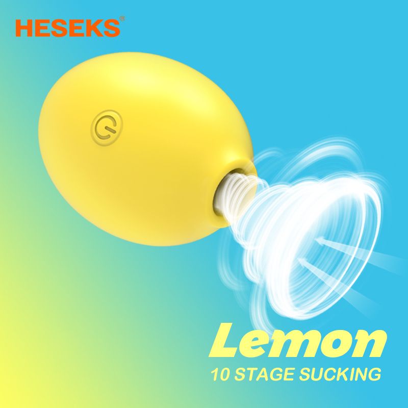 HESEKS Lemon 10 Power Vakuum-Saugvibrator Saug-Klitoris-Stimulator Weiblicher oraler Nippel-Klitoris-Sauger Sexspielzeug für_voghion.com