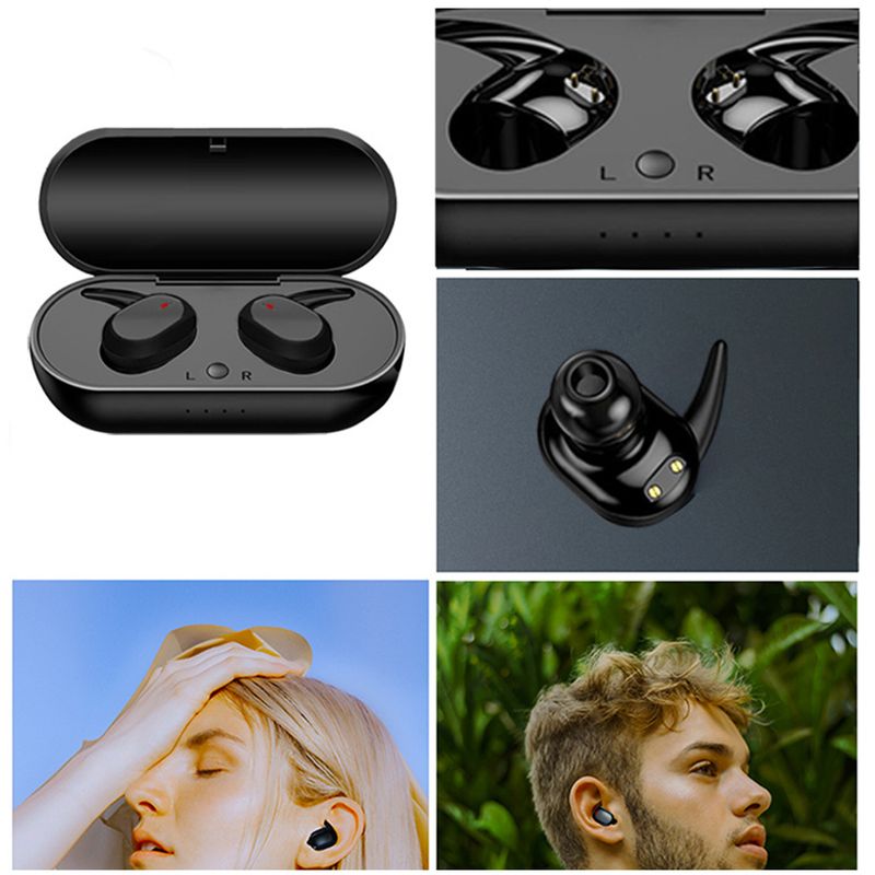 1 Pair Y30 Wireless Earbuds Rechargeable High Clarity Touch Control Mini Bluetooth-compatible 5.0 Stereo Earphones for_voghion.com