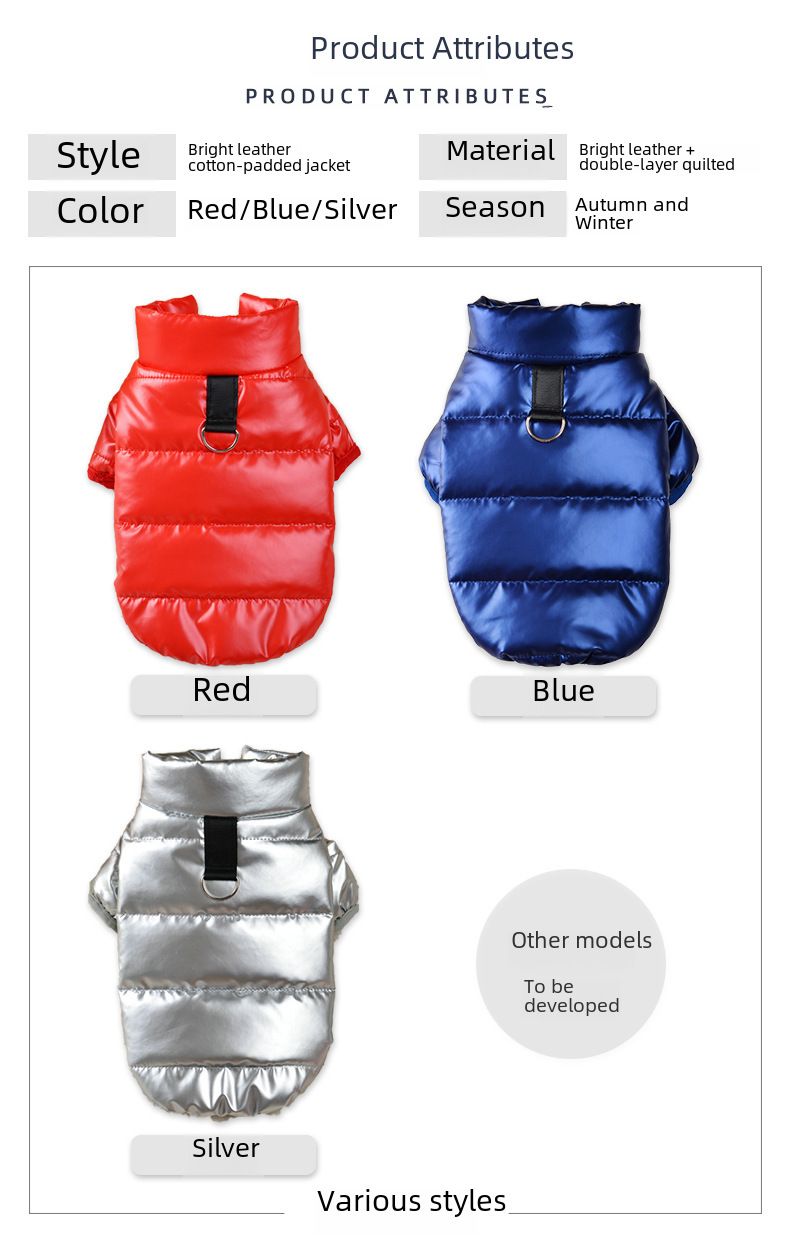 Einweg-Baumwoll-gepolsterte Kleidung Katze Herbst und Winter Hundekleidung Winterkleidung kleine Hunde Haustier Baumwolle gefütterte Jacke neue Baumwolle gefütterte Kleidung Winter_voghion.com