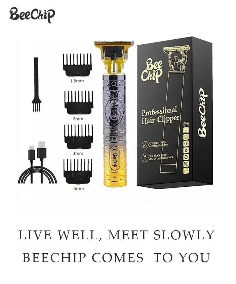 Tondeuse à cheveux pour hommes Golden Buddha USB Tondeuse à cheveux électrique Faders Barber Rasoir à tête rasée Multifonctionnel_voghion.com