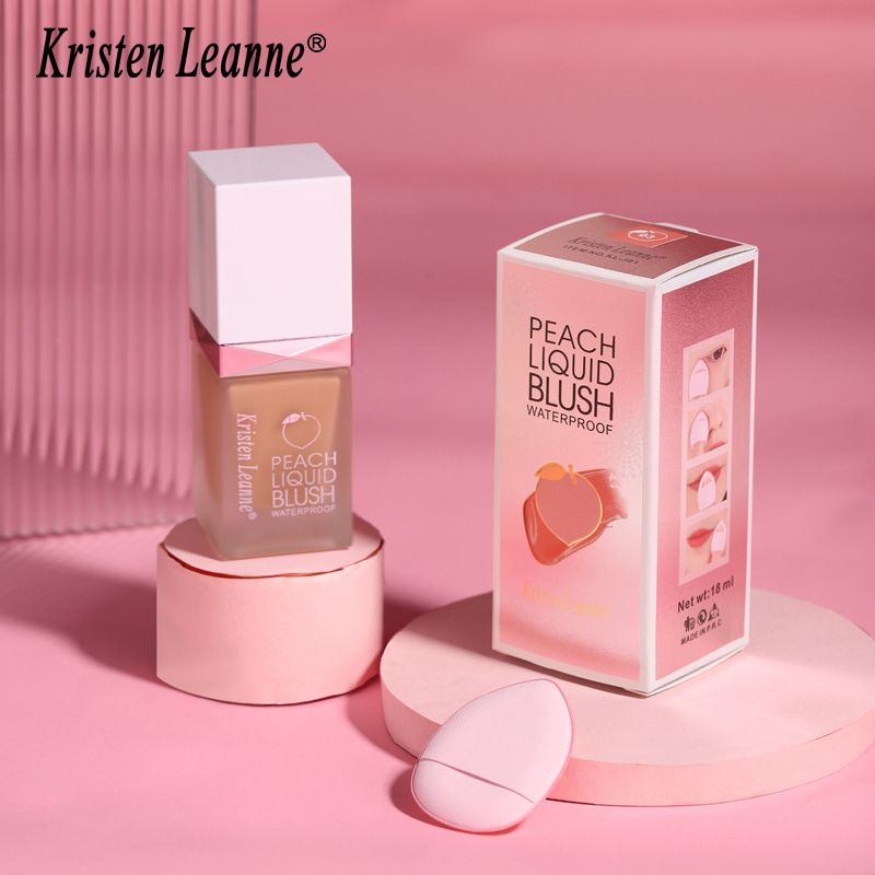 Blush lichid Kristen Leanne Natural Color, ruj mat catifelat delicat, de lungă durată_voghion.com