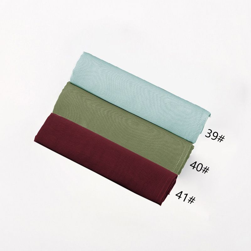 Sciarpe da donna autunno nuovo colore unito vendita calda foulard in cotone malese indonesiano tinta unita bordo largo sottile sciarpa traspirante in modal_voghion.com