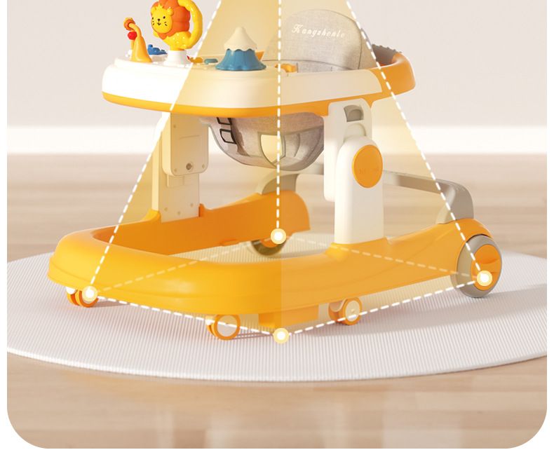 Babywalker Multifunctionele anti-O-been anti-omrol babywalker voor 6 tot 18 maanden_voghion.com