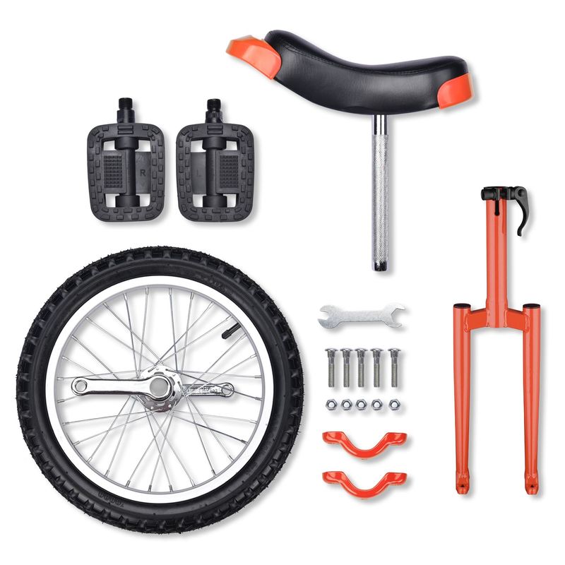 16in Wheel Unicycle Orange16in Wheel Unicycle Orange_voghion.com