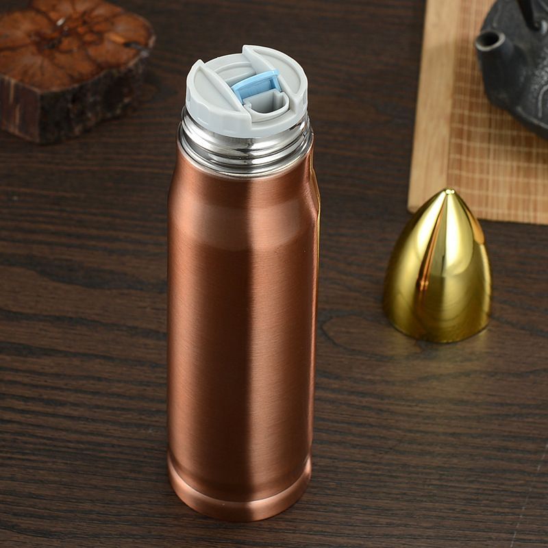 Vacuum Stainless Steel Insulated Double-Layer Bullet Rocket Portable Creative Department Store Gift Cannonball Water Cup_voghion.com