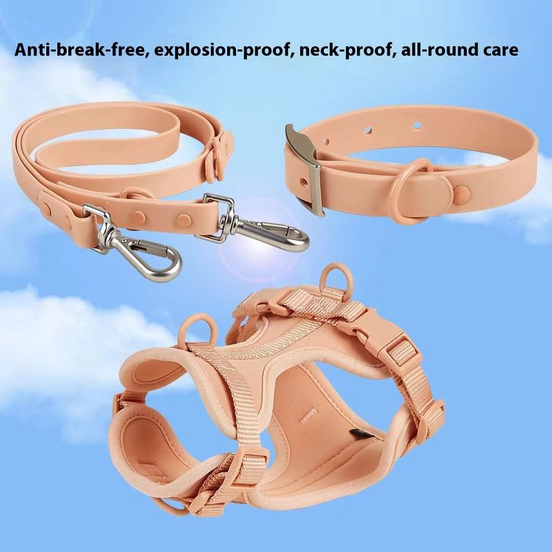 Collare antisporco e antimorso per animali domestici in PVC, set di trazione Waldone dello stesso modello_voghion.com