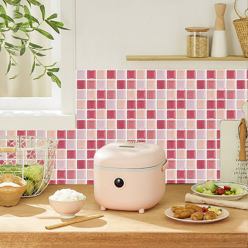 MSC068-0763D Mosaic Crystal Keraaminen laatta Lasi TileDIY Vedenpitävä itseliimautuva seinätarra_voghion.com