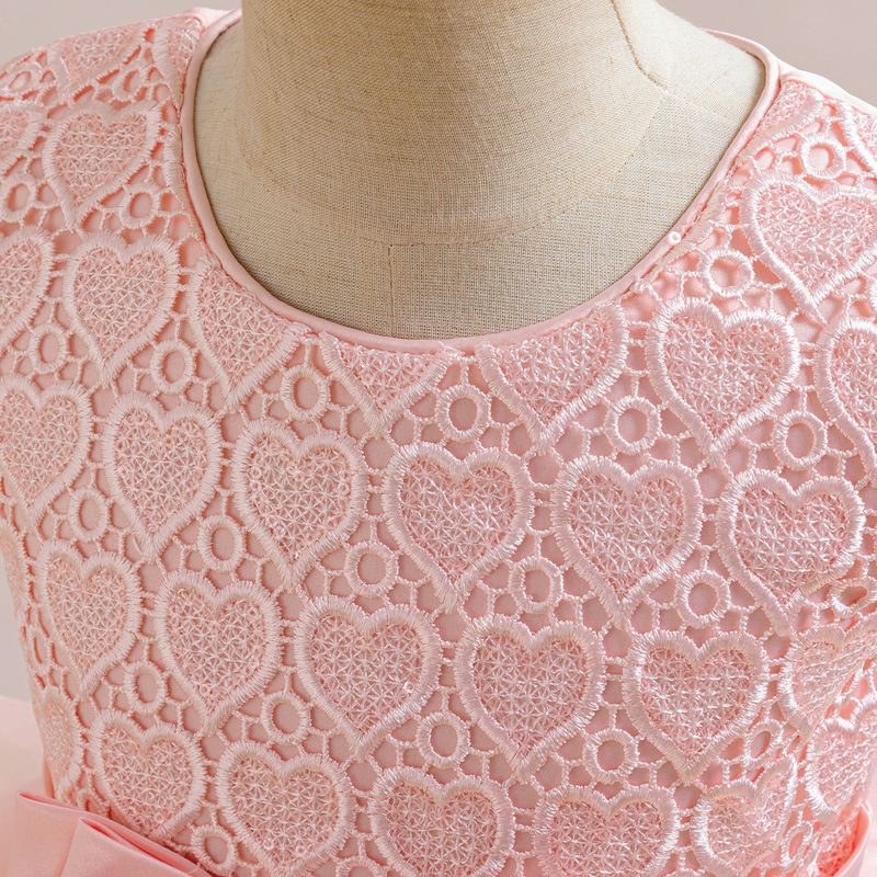 Kinderkleidung Neue Mädchenkleider für mittlere und große Kinder mit Schleifen und flauschigen Kuchenröcken Kinderkleid Laufstegkleider für Kinder_voghion.com