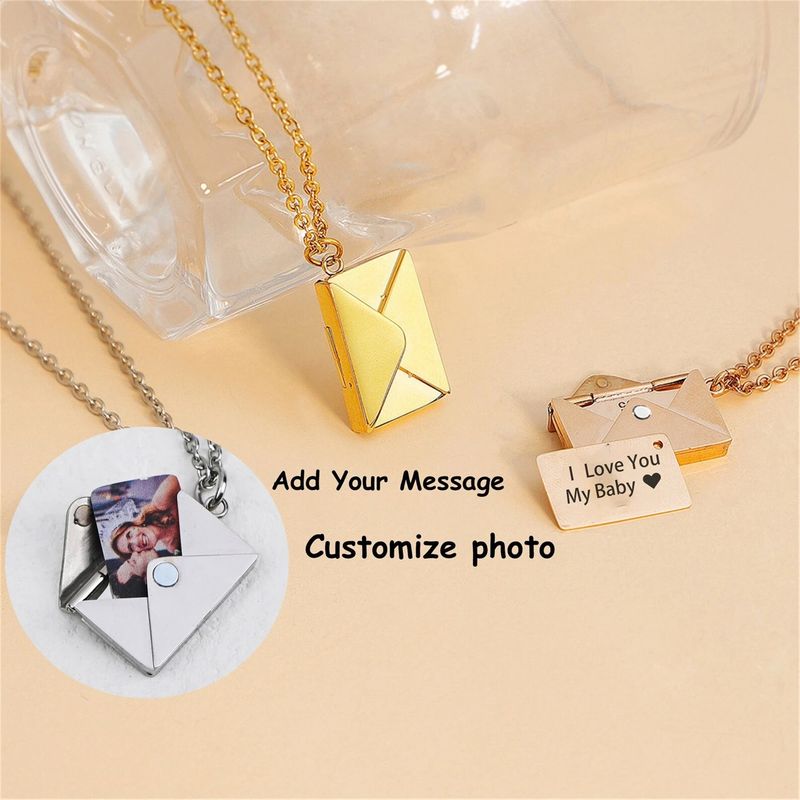 Collana con ciondolo a forma di libro per coppia placcata in oro, collana personalizzata fai da te con libro apribile_voghion.com