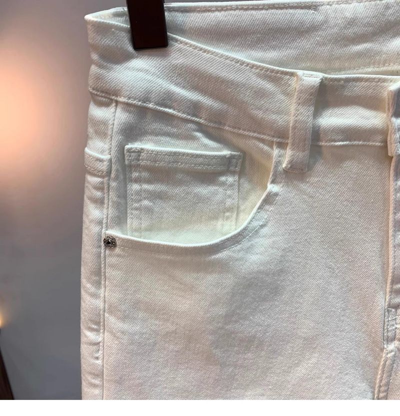 Herenkleding Denim Shorts Trend Slim Fit Mid-Length Broeken Stretch Shorts_voghion.com