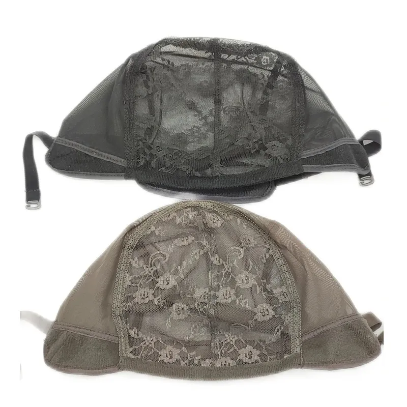 Cappellini per la realizzazione di parrucche in beige marrone nero Cappellini regolabili per intrecciare le parrucche_voghion.com