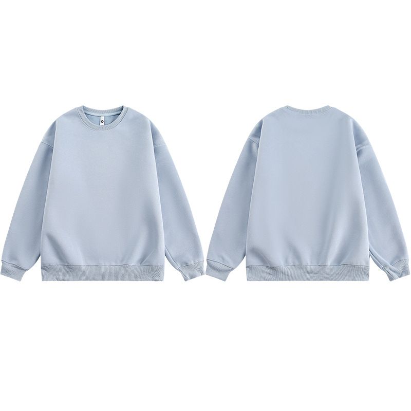 xxbro Felpa girocollo con fodera in pile, semplice, versatile, da uomo, autunno inverno, nuova tendenza, maglietta casual ampia_voghion.com