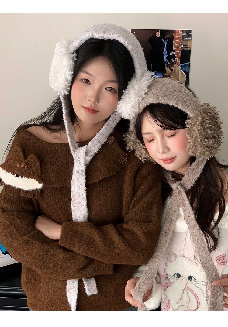 Women's Shearling Fleece 2025 New Winter Earmuffs Stylish And Versatile_voghion.com
