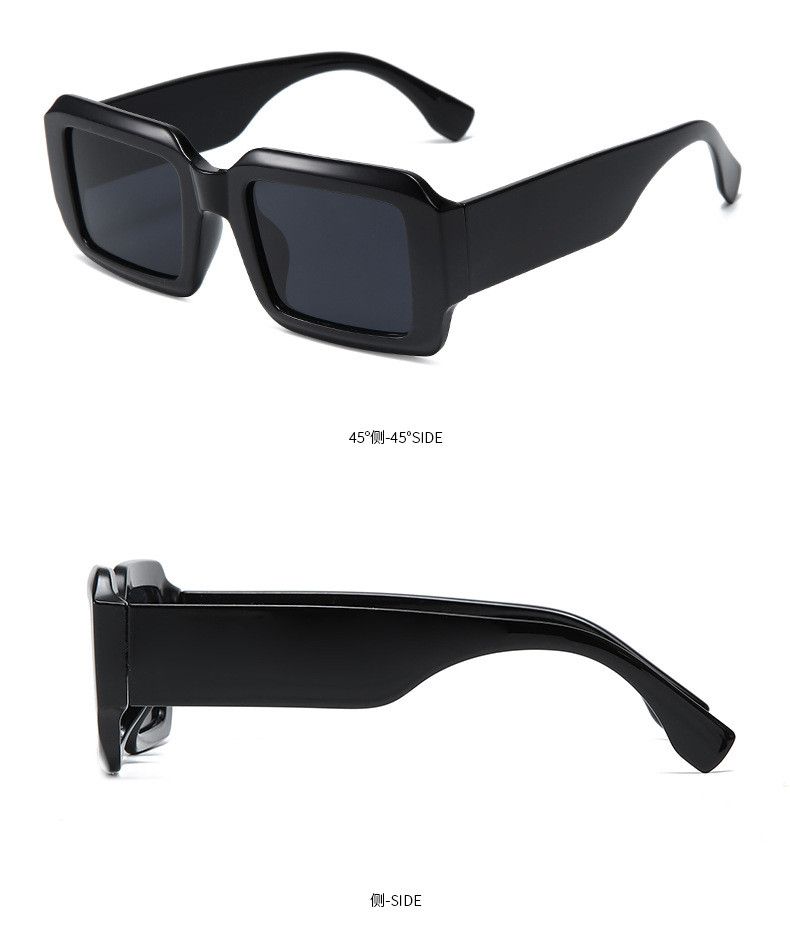 Nouveautés Combt Vintage Rectangle Mode Carré Couleur Bonbon Lunettes de Vue tendance ige Rétro Femmes Marque Design UV400 Lunettes de Soleil_voghion.com