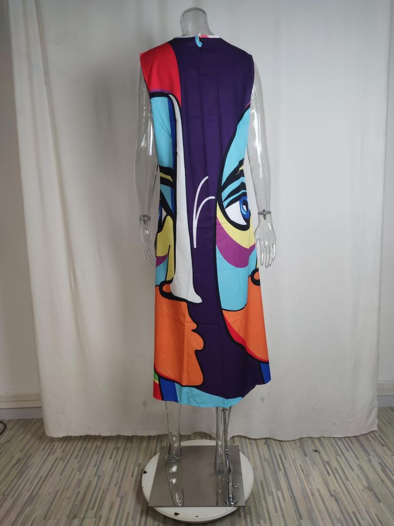 Women's Clothing Women's daily casual pattern fashion sleeveless shirt_voghion.com