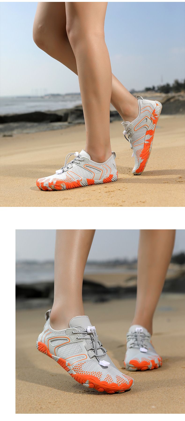 2024 Summer New Style Stream Quick-Dry Breathable Beach Couple Swimming Wading Amphibious Five-Toe Shoes_voghion.com