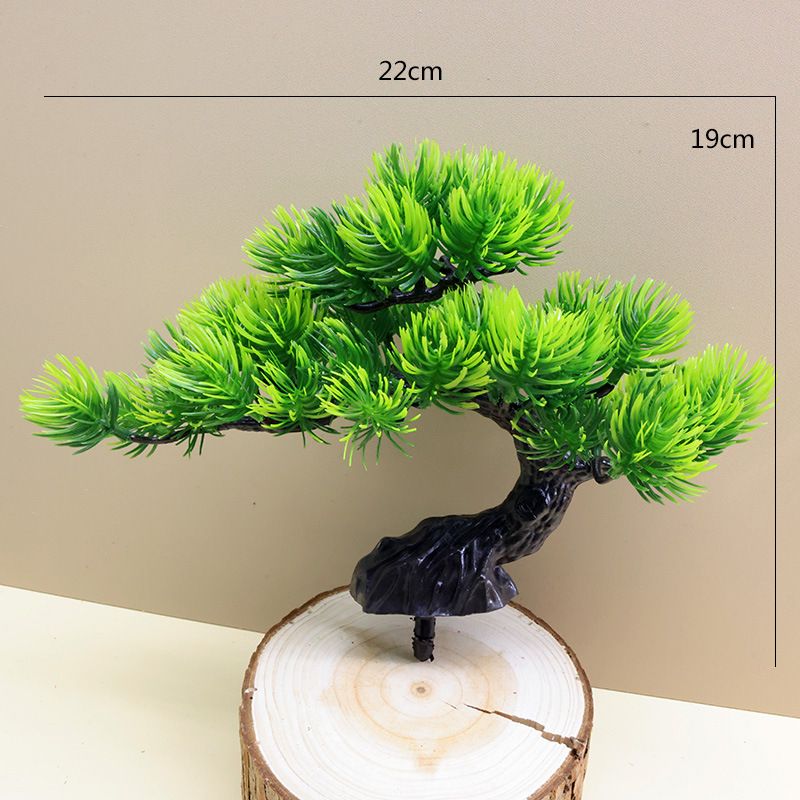 Home Mobili bellezza pino accogliente pino artificiale ingegneria rami pianta verde giardinaggio vaso decorativo aghi di pino rami di pino_voghion.com