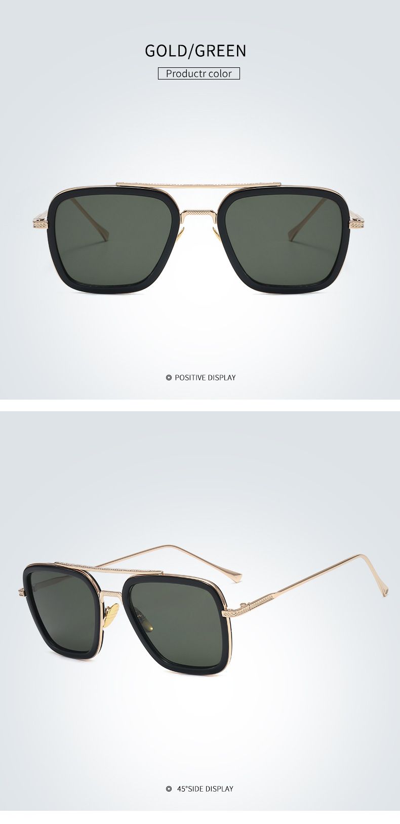 Neu eingetroffen Neuer klassischer Multi-Style-Farbverlauf Cool Man Retro-Markendesign Sonnenbrillengläser zum Schutz vor reflektierender UV-Strahlung_voghion.com