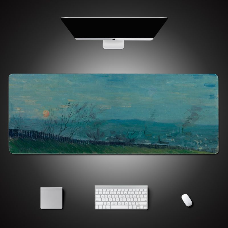 Unschlagbare Qualität, übergroßes Ölgemälde von Vincent Van Gogh im nordischen Stil, großes Mauspad, Tischset für Büro, Zuhause, Computer, Notebook_voghion.com