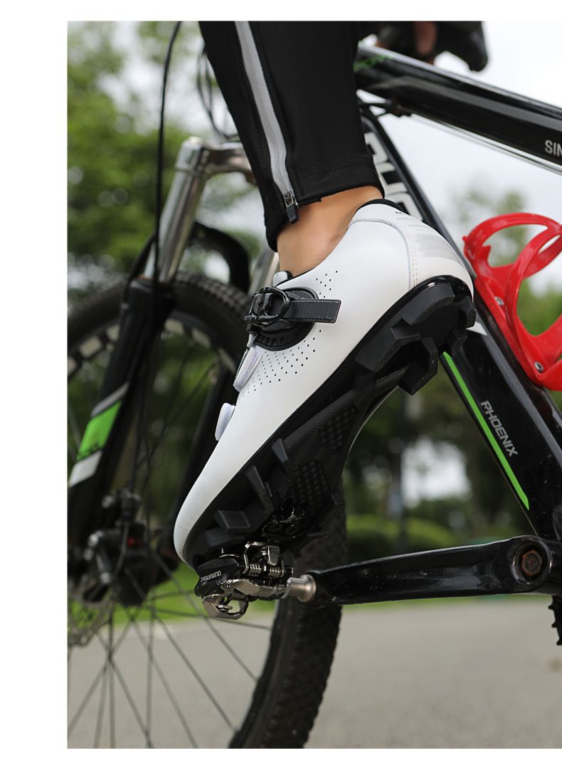 Forår og sommer Mountainbike-låsesko Herre- og damesko til landevejscykler med låsesko Dynamiske cykelsko med hård bund Cykelsko med bred bund_voghion.com
