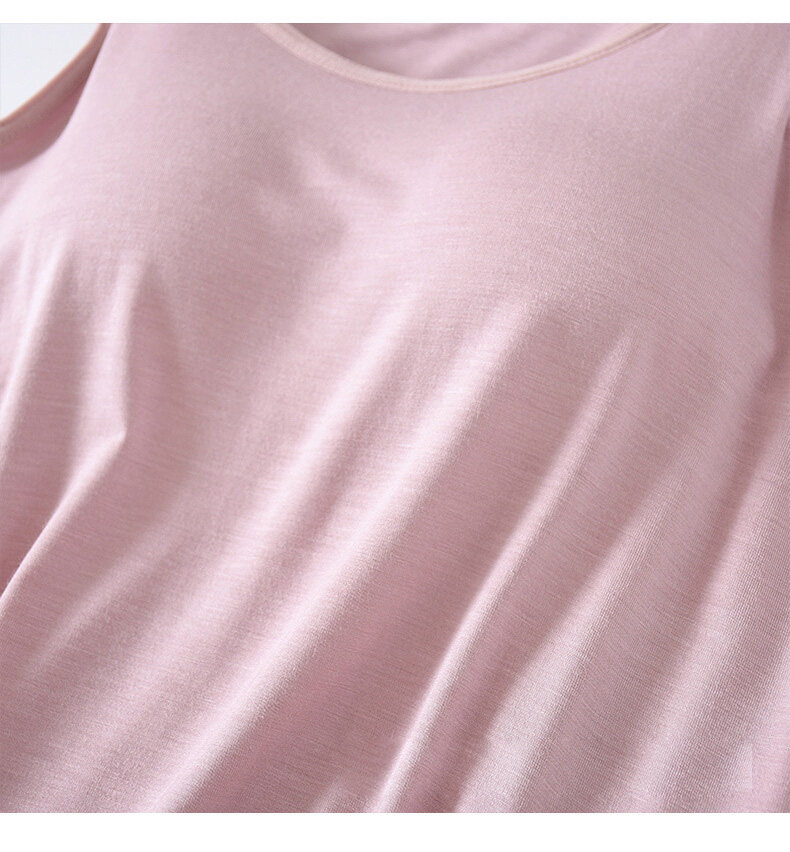 SUPERFLOWER Canotta da Donna Materiale Modale Reggiseno Incorporato Imbottito Elasticizzato Traspirante Canotta Fiess Top Solido Push Up_voghion.com