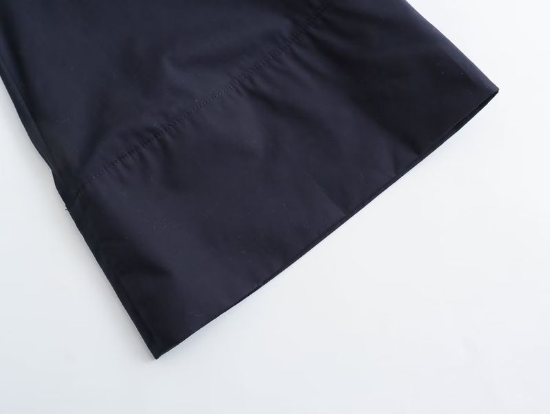Camicia in popeline bicolore doppiopetto con cravatta decorata da donna_voghion.com