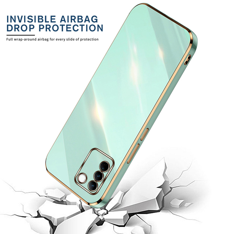 Vierkante Plating Frame Siliconen Case Voor Vivo V27 Pro Telefoon Cover Capas VivoV27 V 27 27V V27Pro 5G Camera Bescherming Bumper Fundas_voghion.com