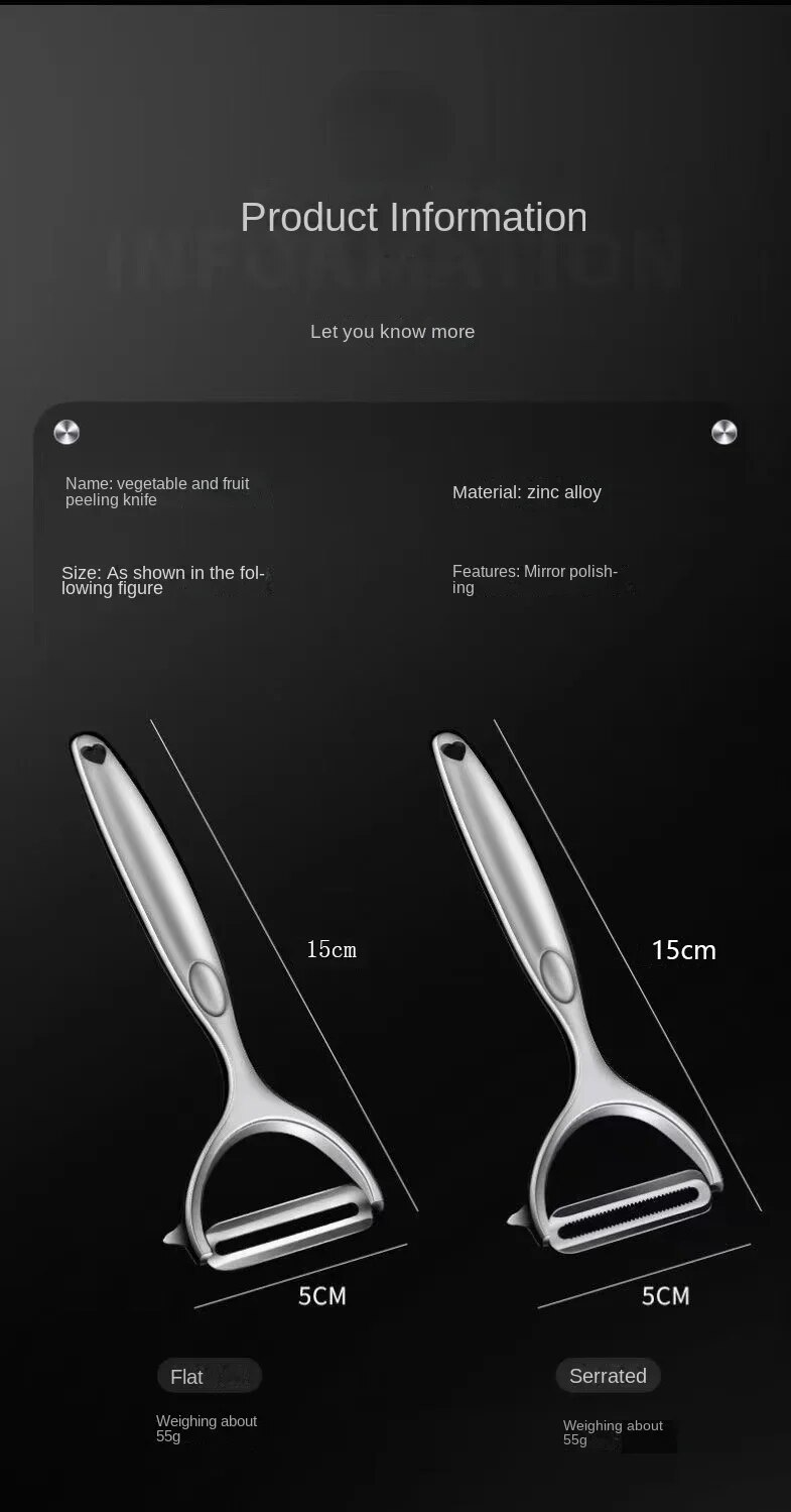 Vegetable Peeler Potato Carrot Peelers Stainless Steel Peeler With Ergonomic Non-Slip Handle & Sharp Blade Kitchen Tools_voghion.com