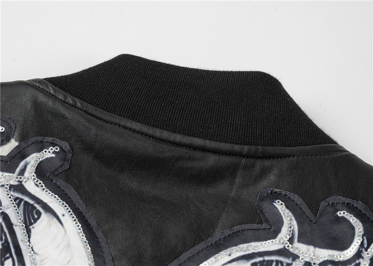 Marchio trendy da uomo Philip Plan autunno e inverno nuova giacca in pelle casual con cerniera con colletto alla coreana PP più giacca da uomo in cotone_voghion.com