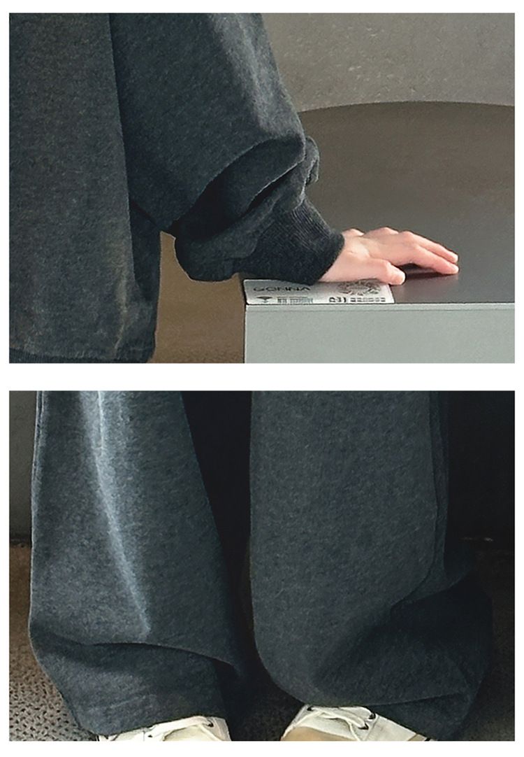 Sportliches Zweiteiler-Set für Mädchen, Frühling und Herbst 2025, neue Kinder-Herbstmode, cooler Pullover für Kinder mittleren Alters, Hose mit weitem Bein, grenzüberschreitend_voghion.com