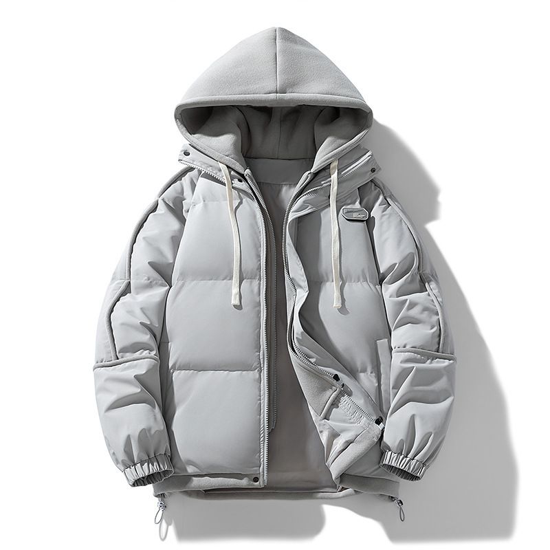 Giacca casual da uomo invernale 2025, versatile, alla moda, con cappuccio, in cotone, per studenti, a blocchi di colore, per ragazzi_voghion.com