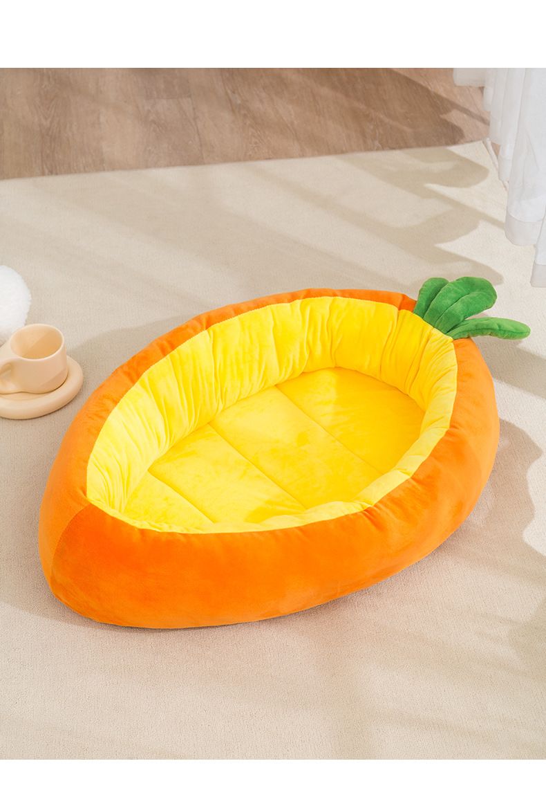 Autumn Winter New Creative Carrot Shaped Warm Cat Pet Open Dog Nest_voghion.com