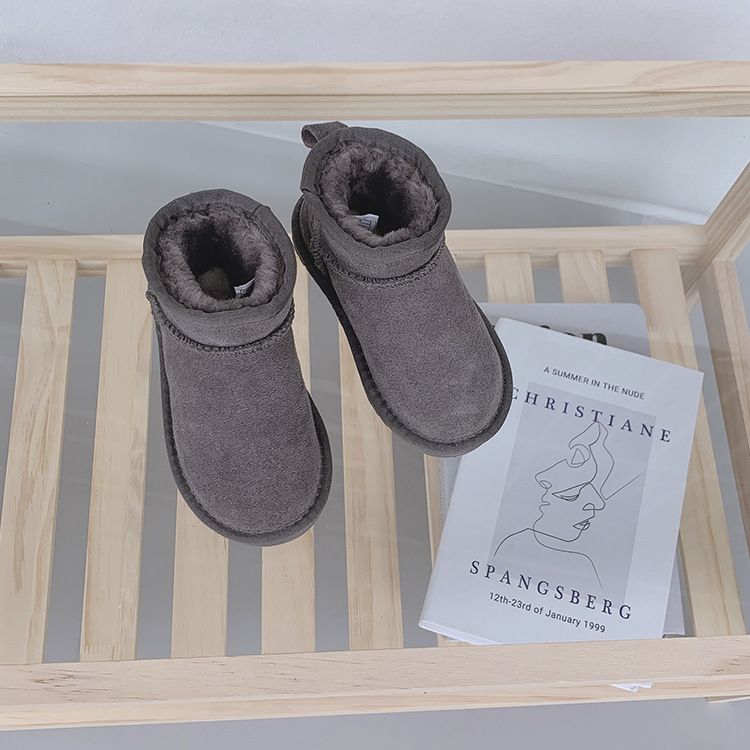 Scarpe per bambini Ragazzi Ragazze Ultra Mini Stivali invernali per bambini Piccoli Stivali da neve caldi alla caviglia morbidi e spessi in pelliccia per bambini Bassi_voghion.com