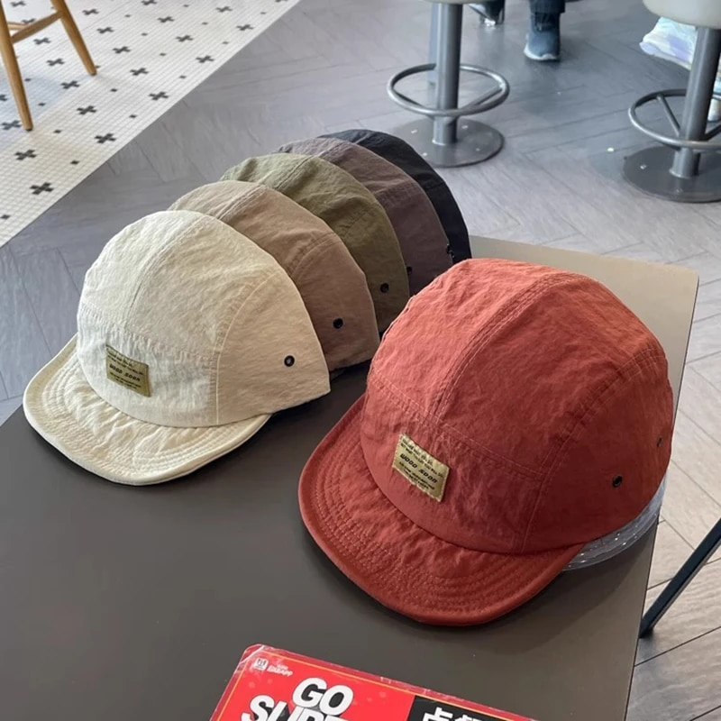 RICYGVM Quick Dry Peaked Cap för män Kvinnor Mode Kort brättad baseballhatt Sommar Enfärgad Anka Tongue Caps Sol_voghion.com