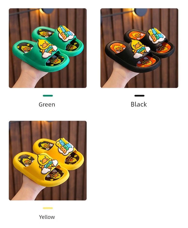Pantofole estive antibatteriche a forma di anatra gialla, per bambini_voghion.com