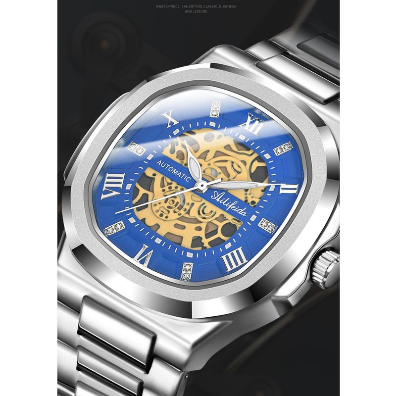 Orologio da uomo al quarzo con doppia cavità alla moda, in acciaio inossidabile, ultra sottile, luminoso, impermeabile, con fibbia a farfalla_voghion.com