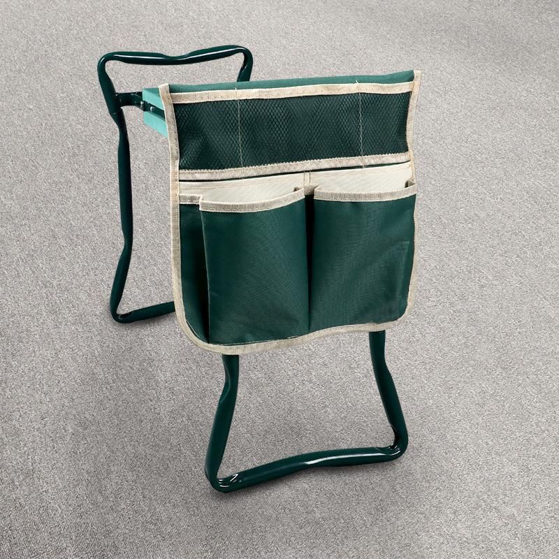 Tabouret de jardin pliable à genoux + grand et petit sac en tissu de jardinage artefact de jardinage_voghion.com