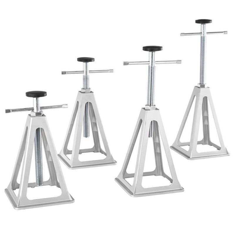 RV Stabilizer Jacks, 4 Pack Aluminum RV Leveling Jacks, RV Stack Jacks For RV Travel Trailer Camper, Single Screw Jack Support Up To 6000 Lbs, Adju_voghion.com