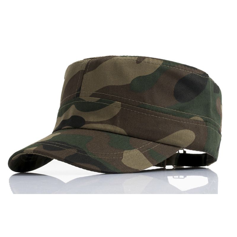 Foreign Camouflage Military Fashionable And Versatile Casual Hat, Flat Top Hat_voghion.com