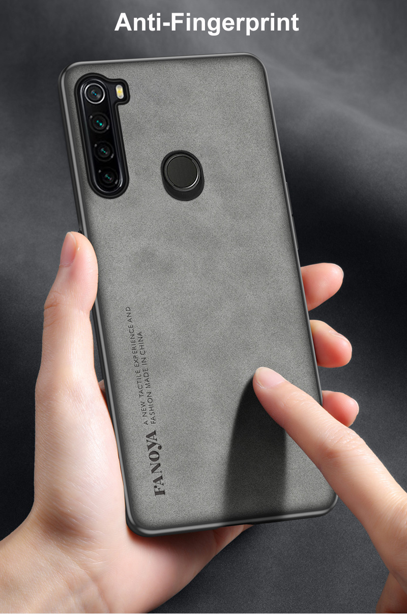 Capa de couro PU de luxo para Xiaomi Redmi Note 8 Pro 8Pro, capa de silicone fosco com proteção para Redmi Note 8 Pro C_voghion.com
