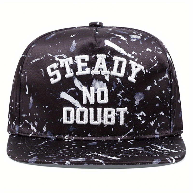 Lettere ricamate da strada mimetiche a tesa piatta da uomo e da donna, cappelli hip-hop, cappelli con lingua d'anatra_voghion.com