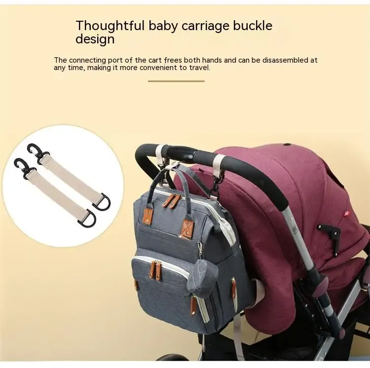 Luiertas met verschoningsstation 3 in 1 Babyluierrugzak met opvouwbaar verschoningsmatje, grote reistas voor meisje en jongen_voghion.com