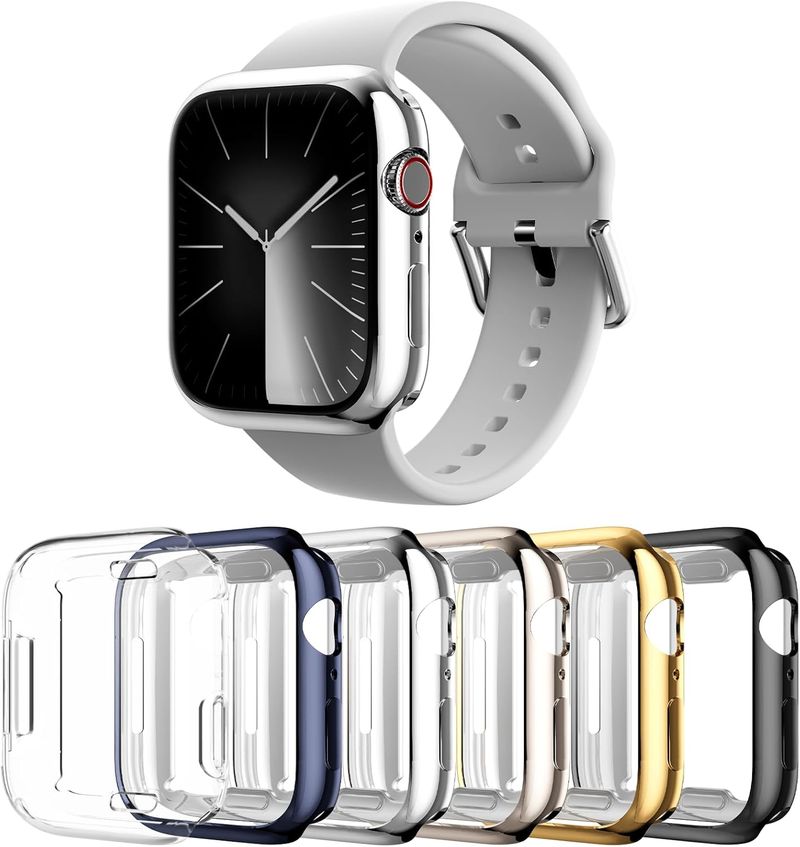 Case For IWatch 42mm 46mm 41mm 45mm 40mm 44mm Screen Protector Cover Soft TPU Bumper For IWatch Series 10/9/8/7/6/5/4/SE_voghion.com