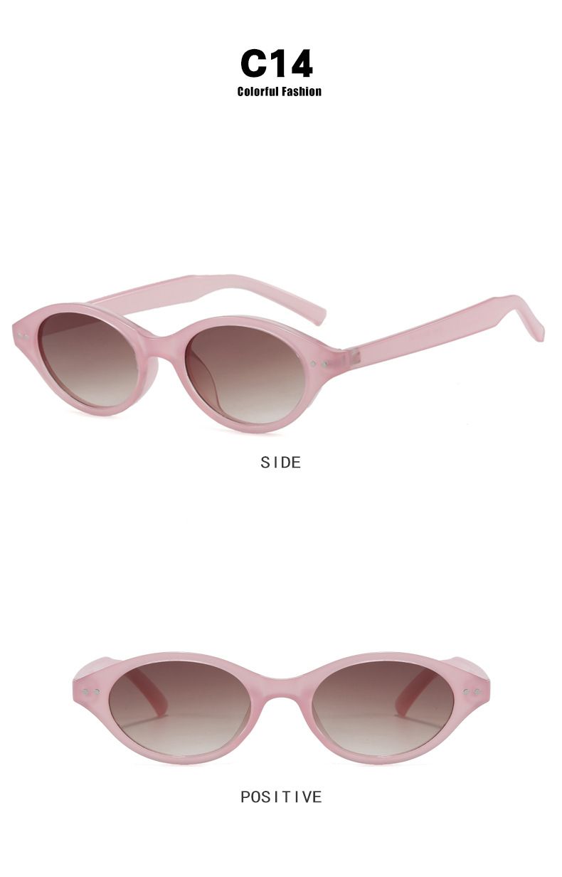 Retro Small Oval Sunglasses Women Brand Design Rivet Leopard Tortoise Shell Sun Glasses Outdoor Shades Female UV Oculos De Sol_voghion.com