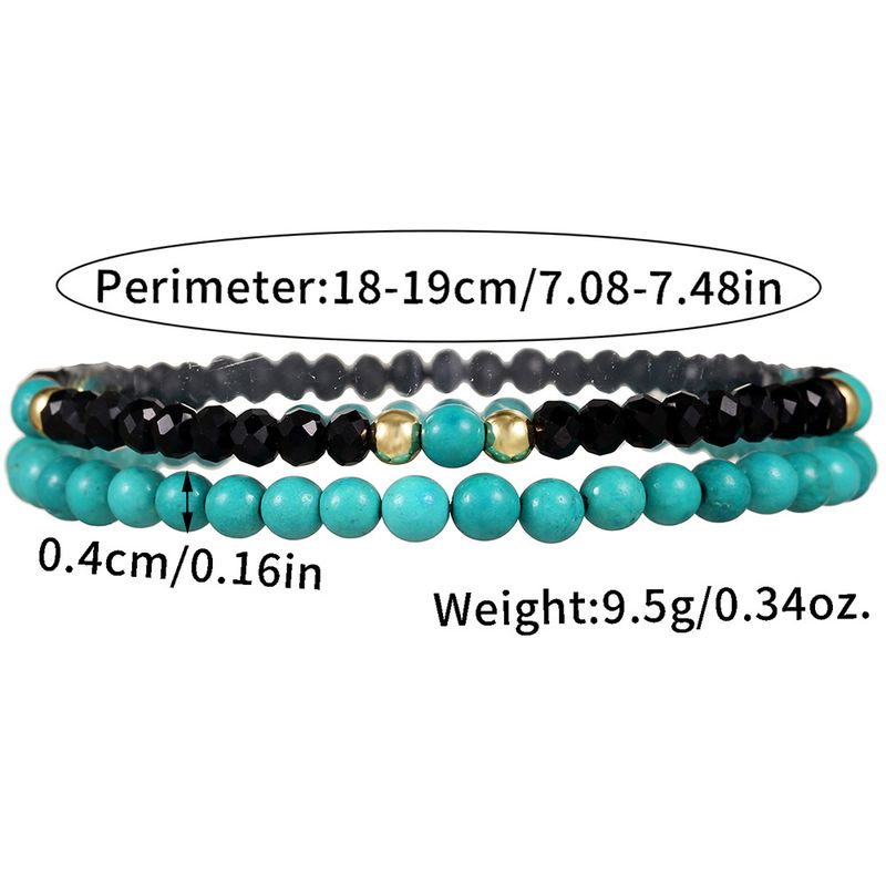 Natursteinperlenarmband im Boho-Stil für Männer, vielseitiges elastisches Armband-Set_voghion.com