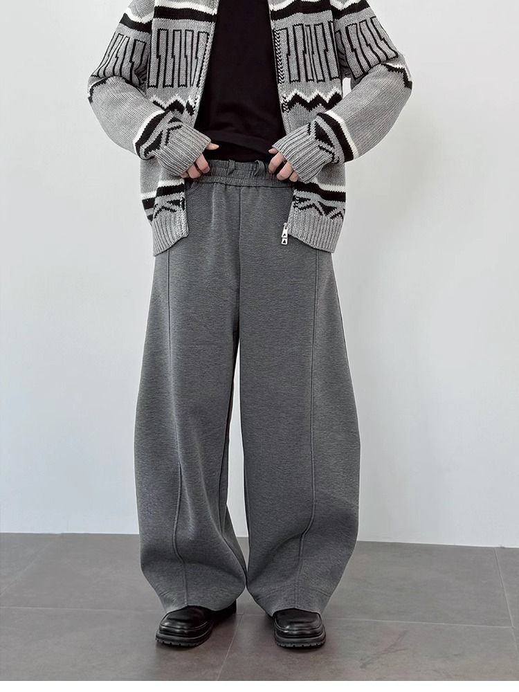 Pantaloni casual da uomo in stile retrò - Jogger larghi con cavallo basso e design cargo vintage per primavera e autunno_voghion.com