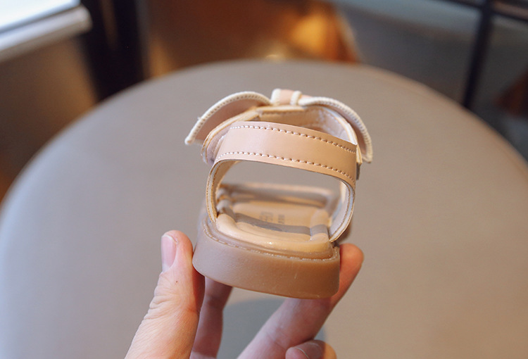 Sandali da principessa per bambina 2024 nuovi Dot Bow, scarpe estive traspiranti e alla moda_voghion.com