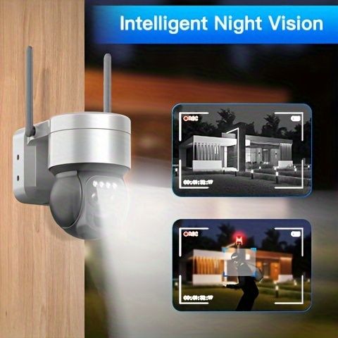 2K augstas izšķirtspējas drošības kamera ar saules paneļiem, krāsu nakts redzamību, divvirzienu sarunu funkciju, ideāli piemērota āra uzraudzībai un AI noteikšanai_voghion.com
